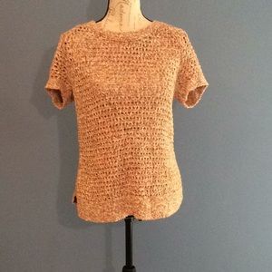 CAbi vintage loose weave pullover.
